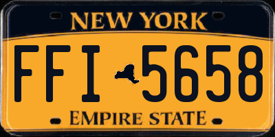 NY license plate FFI5658