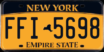 NY license plate FFI5698
