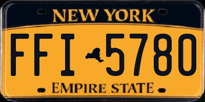 NY license plate FFI5780