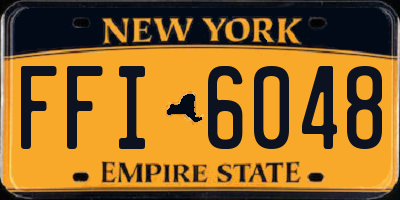 NY license plate FFI6048
