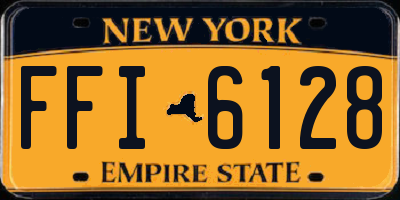 NY license plate FFI6128