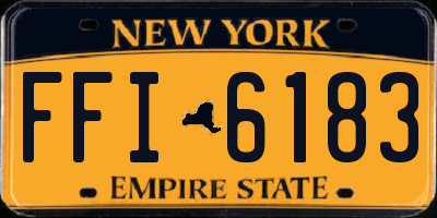 NY license plate FFI6183