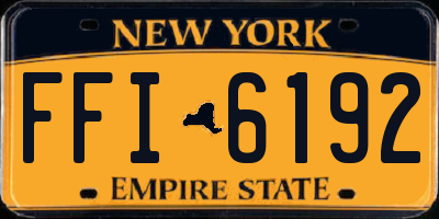 NY license plate FFI6192