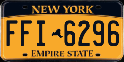NY license plate FFI6296