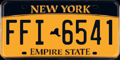 NY license plate FFI6541