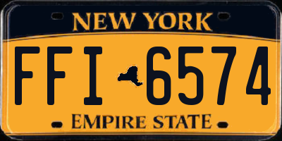 NY license plate FFI6574
