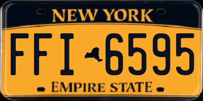 NY license plate FFI6595