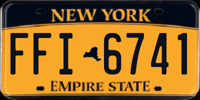 NY license plate FFI6741