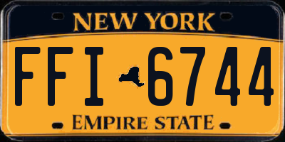 NY license plate FFI6744