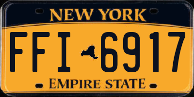 NY license plate FFI6917