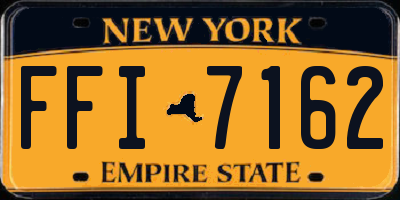 NY license plate FFI7162