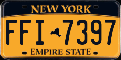 NY license plate FFI7397