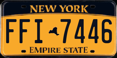NY license plate FFI7446