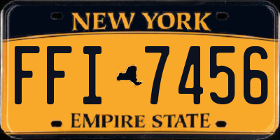 NY license plate FFI7456