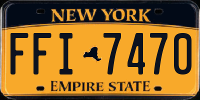 NY license plate FFI7470