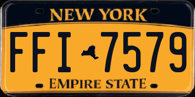 NY license plate FFI7579