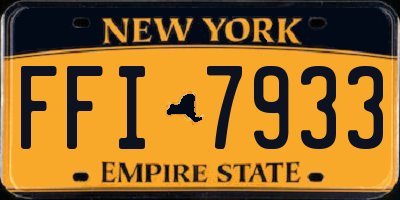 NY license plate FFI7933