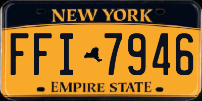NY license plate FFI7946