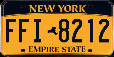 NY license plate FFI8212