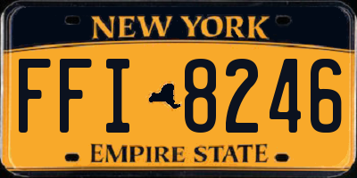 NY license plate FFI8246
