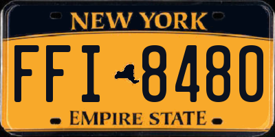 NY license plate FFI8480