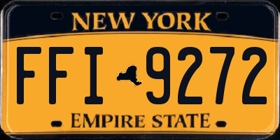 NY license plate FFI9272