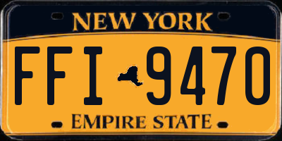 NY license plate FFI9470