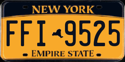 NY license plate FFI9525
