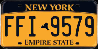 NY license plate FFI9579