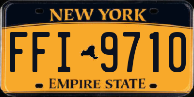 NY license plate FFI9710