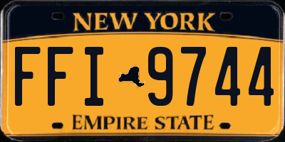NY license plate FFI9744