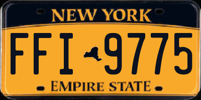 NY license plate FFI9775