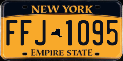 NY license plate FFJ1095