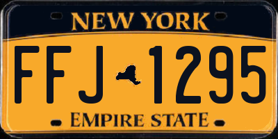 NY license plate FFJ1295