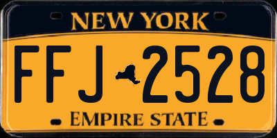 NY license plate FFJ2528