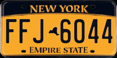 NY license plate FFJ6044