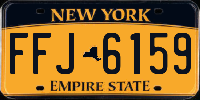 NY license plate FFJ6159