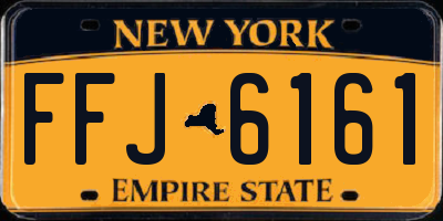 NY license plate FFJ6161