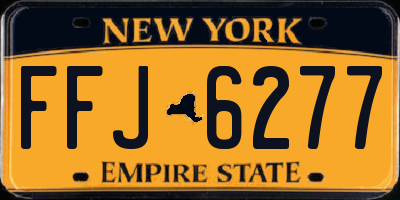 NY license plate FFJ6277
