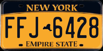 NY license plate FFJ6428