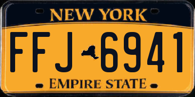 NY license plate FFJ6941
