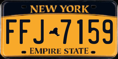 NY license plate FFJ7159