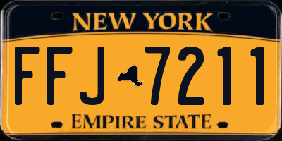 NY license plate FFJ7211