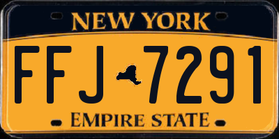 NY license plate FFJ7291