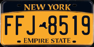 NY license plate FFJ8519