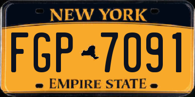 NY license plate FGP7091