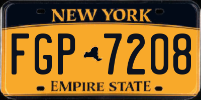 NY license plate FGP7208