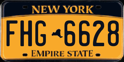 NY license plate FHG6628