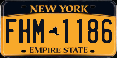 NY license plate FHM1186