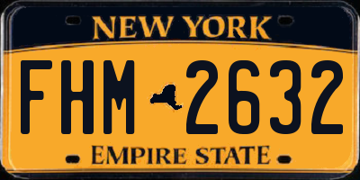 NY license plate FHM2632